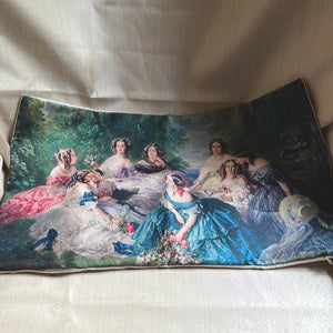 Victorian ladies rectangular cushion cover