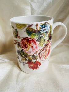 Ashley Grace Rose hydrangeas bouquet porcelain mug