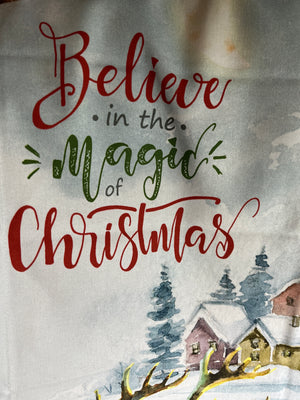 Michel Design Works Kitchen towel- Believe in the magic of Christmas